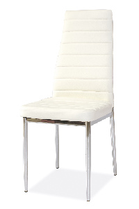 Jedálenská stolička Herbert (ekokoža biela)