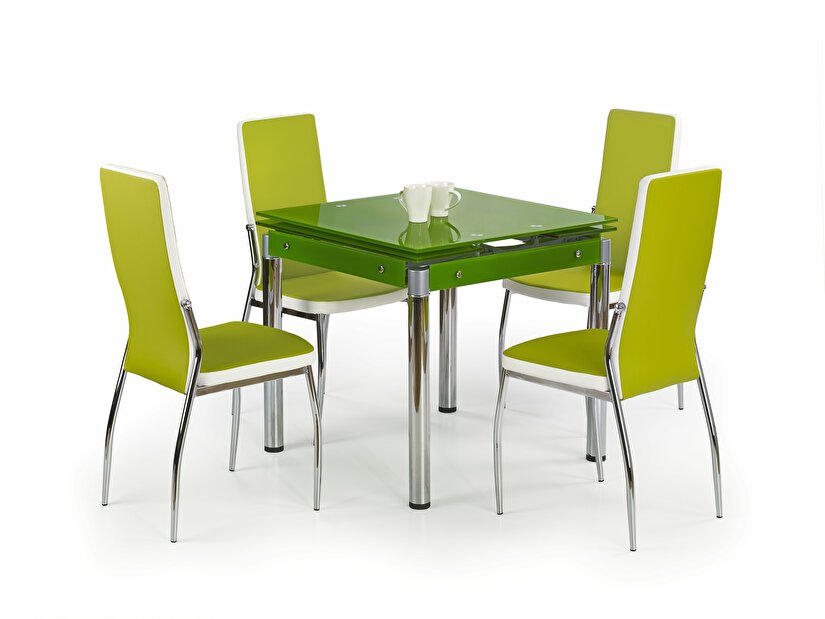 Jedálenský stôl Kent (zelená) (pre 4 osoby)