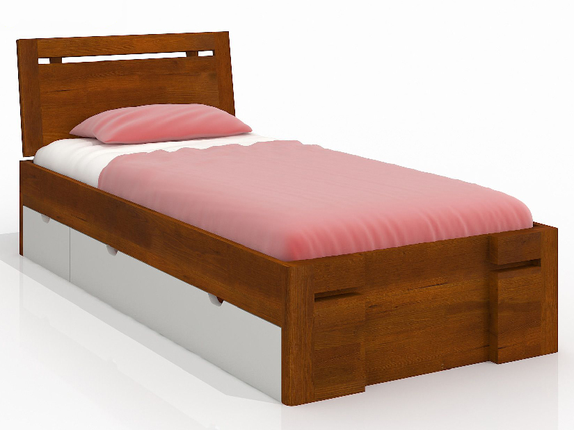 Jednolôžková posteľ 120 cm Naturlig Kids Bokeskogen High Drawers (borovica) (s roštom)