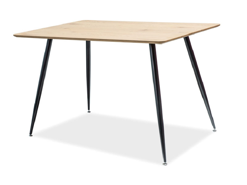Jedálenský stôl Raina (dub + čierna) (pre 4 osoby)