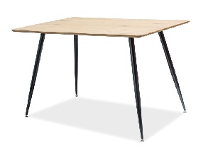 Jedálenský stôl Raina (dub + čierna) (pre 4 osoby)