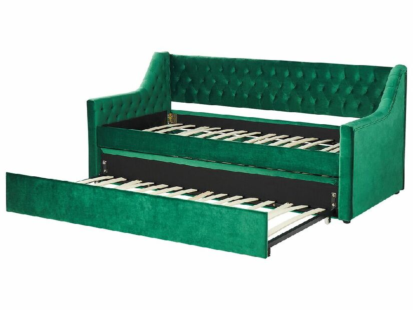 Jednolôžková posteľ 200 x 90 cm Monza (zelená)