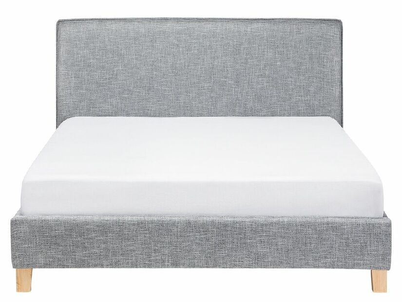 Manželská posteľ 160 cm SANCHEZ (s roštom) (sivá)