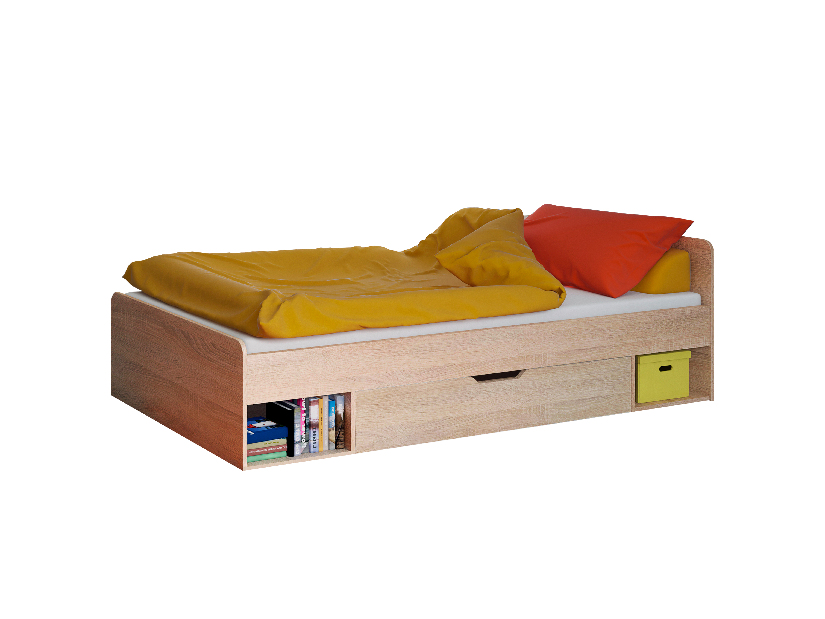 Jednolôžková posteľ 90 cm Terrell (dub sonoma) (bez roštu a matraca)