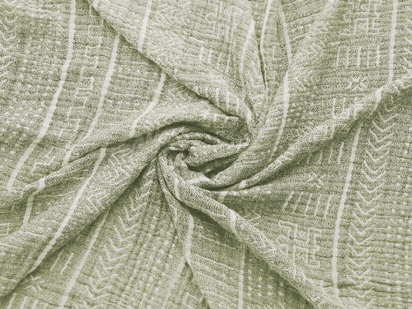 Prehoz na posteľ 220 x 240 cm Etna (morská + zelená)