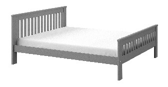 Manželská posteľ 180 cm Latrice (antracit)