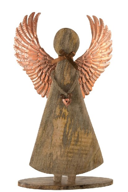 Figurína Jolipa Anjel Extravaganza (31x2x46cm) (Prírodná)