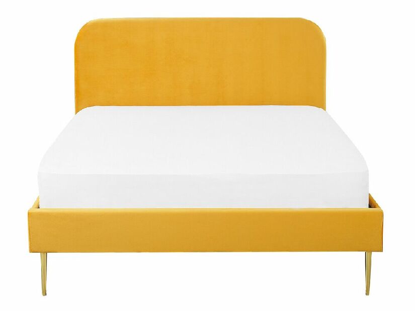 Manželská posteľ 140 cm Faris (žltá) (s roštom)