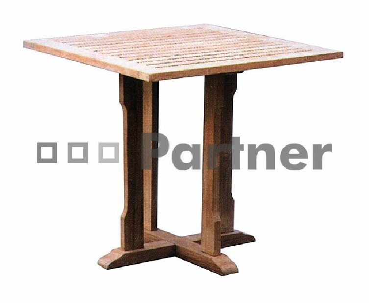 Záhradný stôl Perfect 90 (Teak)
