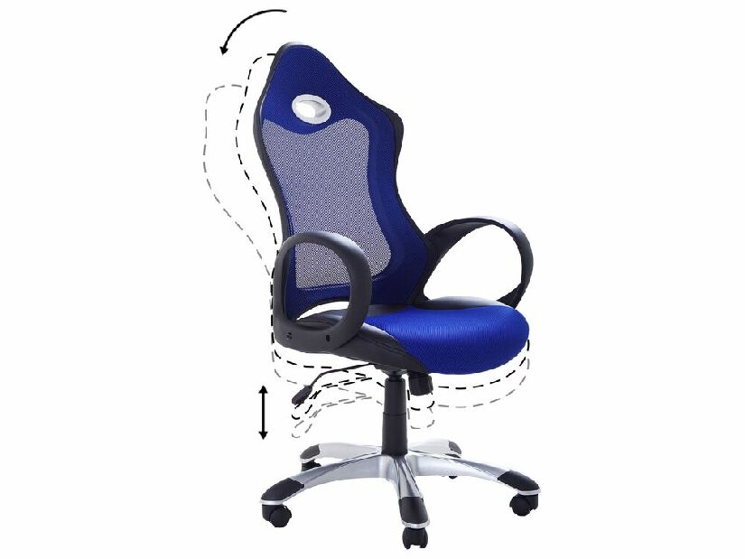 Kancelárska stolička Isit (kobaltová)