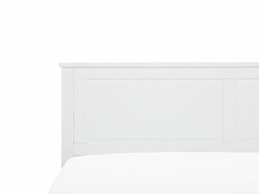 Manželská posteľ 180 cm OLIVA (drevo) (biela) (s roštom)