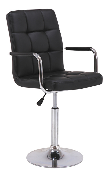 barová stolička C-152 (ekokoža čierna)