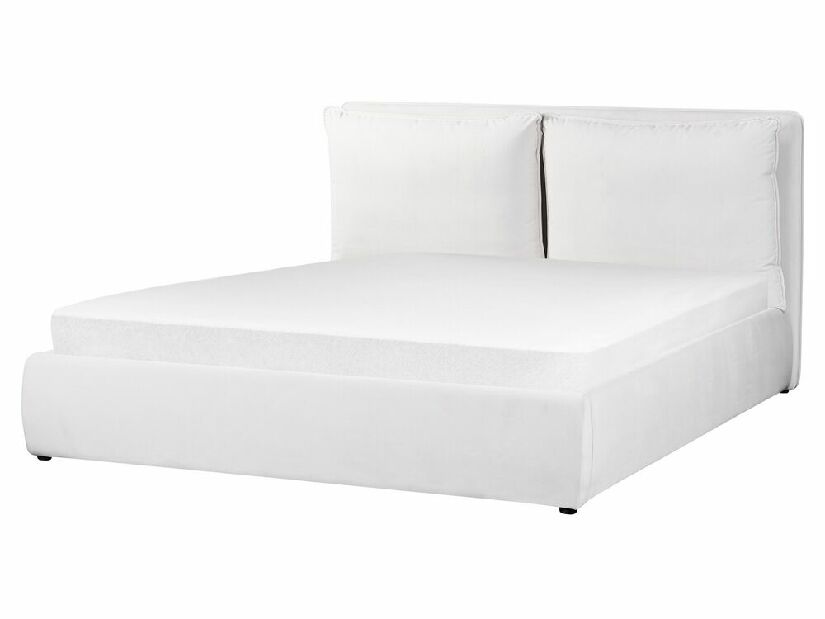 Manželská posteľ 160 cm Berit (biela) (s roštom) (s úl. priestorom)