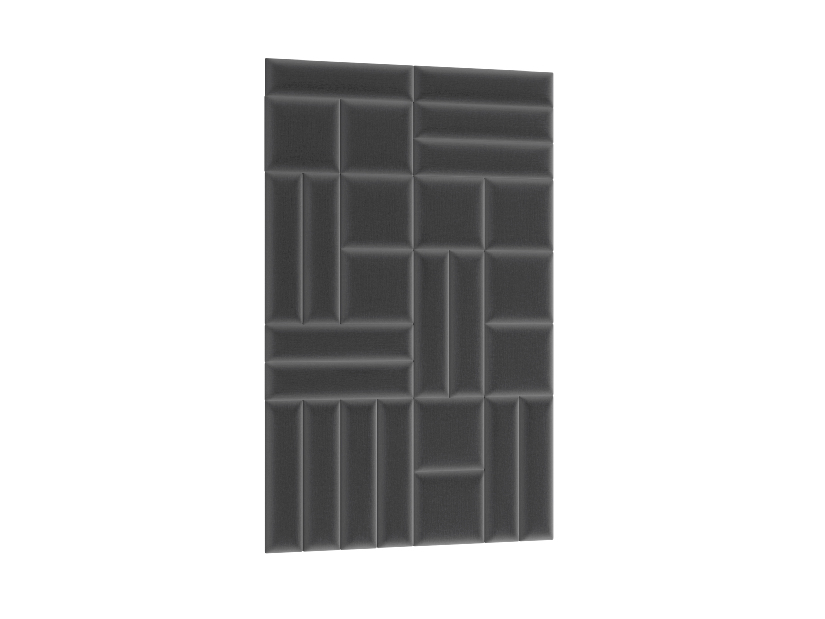 Set 26 čalúnených panelov Quadra 120x195 cm (sivá)