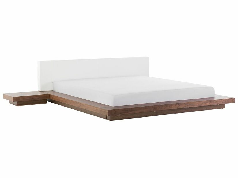 Manželská posteľ 180 cm ZEPHYRE (s roštom) (hnedá)