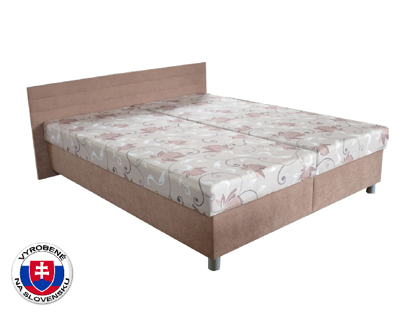 Manželská posteľ 160 cm BRW Etile (hnedá) (s matracmi)
