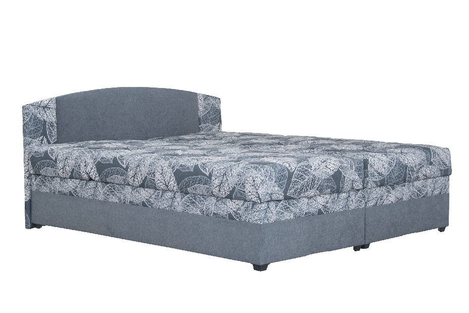 Manželská posteľ 180 cm Blanár Kappa (sivá) (s roštami a matracmi Alena)
