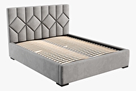 Čalúnená posteľ 160x200 cm Veggie 1 (sivohnedá)