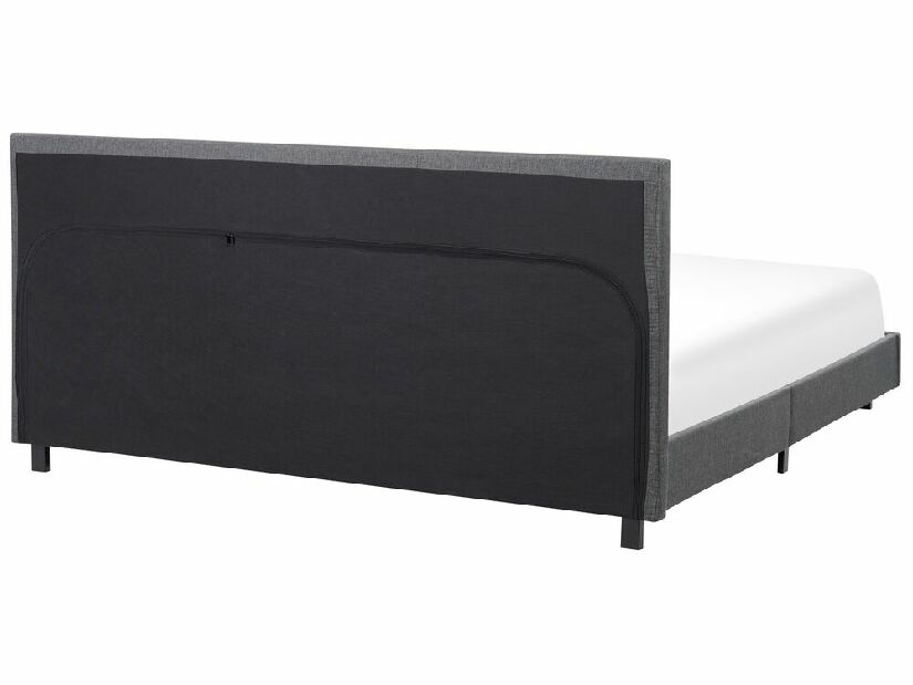 Manželská posteľ 180 cm ALVIA (s roštom) (sivá)