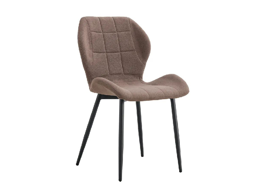 Jedálenská stolička Makona Typ 1 LD-01-LY3055-6 (hnedá + čierna)