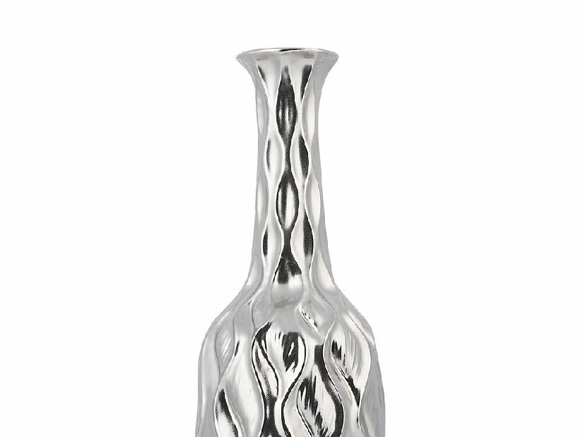 Váza BITLIS 45 cm (sklolaminát) (strieborná)