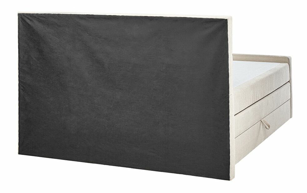 Manželská posteľ 160 cm Aoyun (sivá) (s roštom a matracom) (s úl. priestorom)