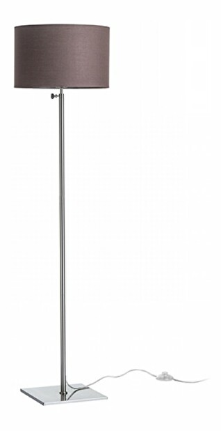 Stojanová lampa Edika 230V E27 42W (hnedá + matný nikel)