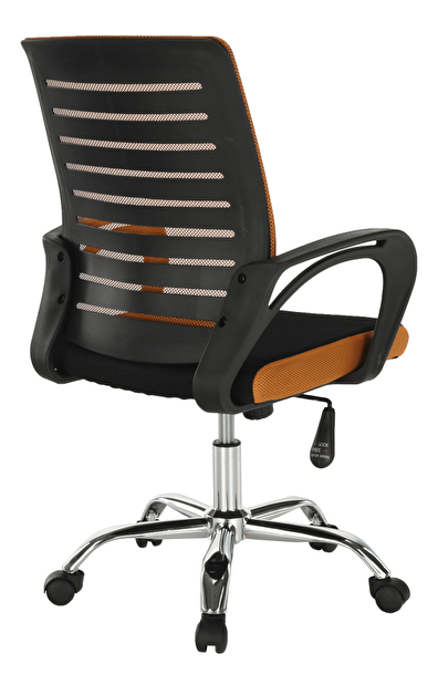 Kancelárska stolička Linima (oranžová + čierna)