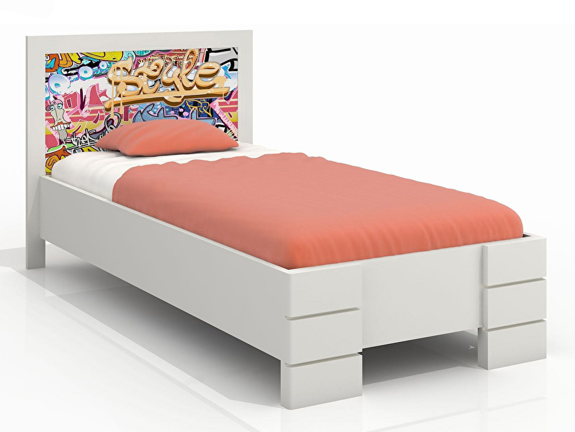 Jednolôžková posteľ 90 cm Naturlig Kids Storhamar High (borovica) (s roštom)
