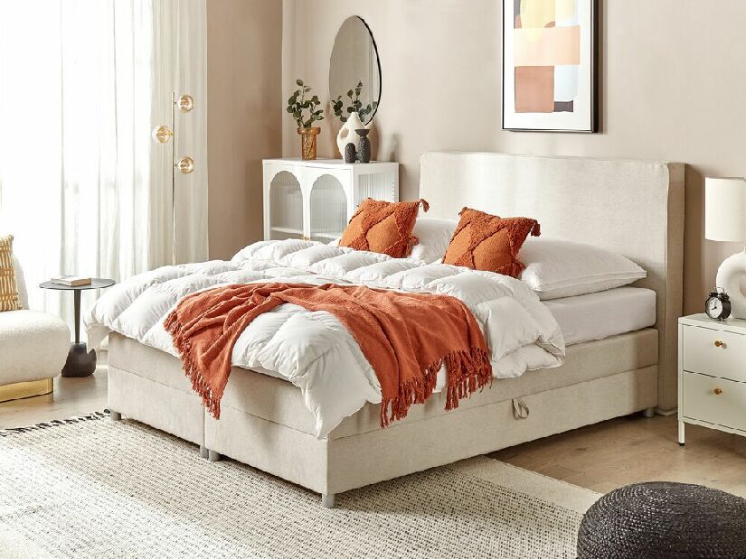Manželská posteľ 160 cm Minza (béžová)