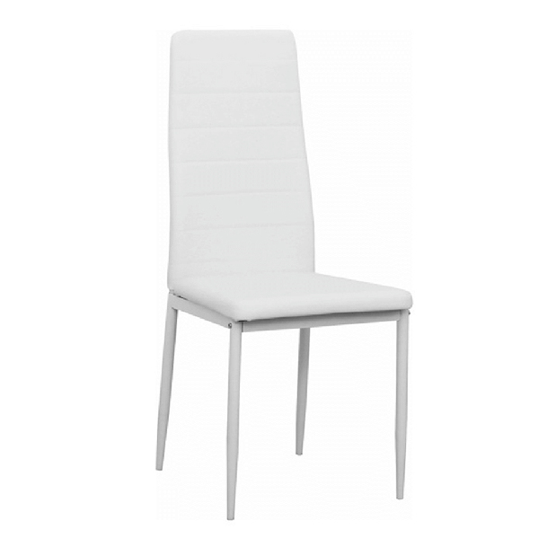 Jedálenská stolička Collort nova (biela ekokoža) *bazár