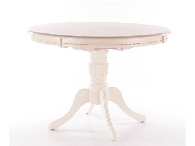 Rozkladací jedálenský stôl 106-141 cm Oliner (krémová) (pre 4 až 6 osôb)