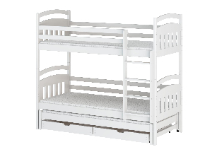 Detská posteľ 90 x 190 cm ANIE (s roštom a úl. priestorom) (biela)
