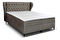 Jednolôžková posteľ Boxspring 120 cm Ortun (sivá)