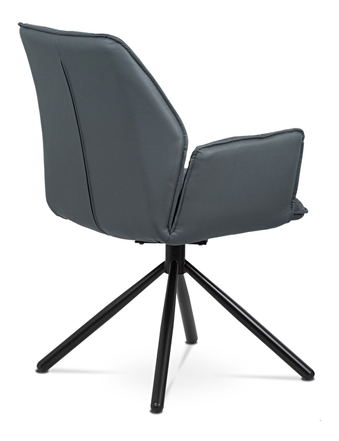Jedálenská stolička Hagga-399-GREY2 (sivá + čierna)