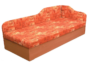 Jednolôžková posteľ (váľanda) 80 cm Eda 4/2 (s molitanovým matracom) (P)