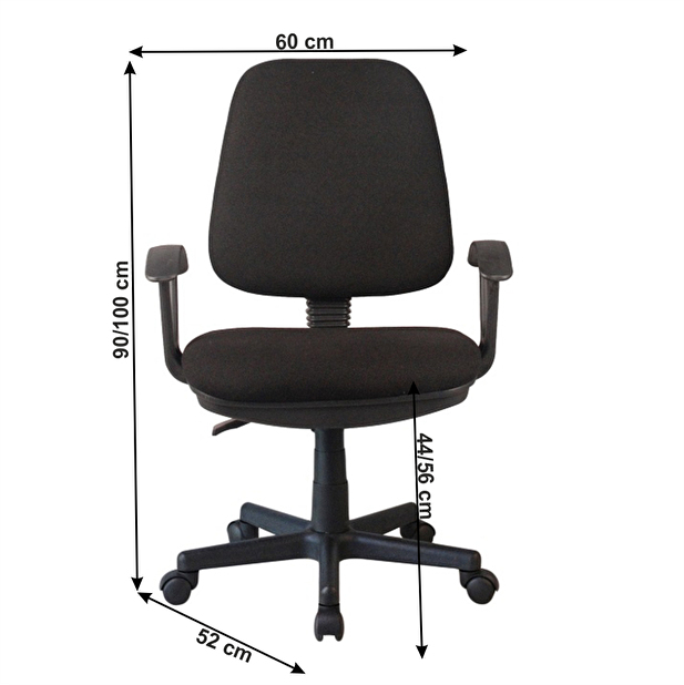 Kancelárska stolička Cully (čierna)