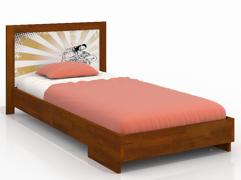 Jednolôžková posteľ 90 cm Naturlig Kids Stjernen (borovica) (s roštom)