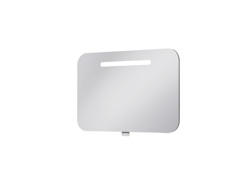 Kúpeľňová skrinka na stenu Juventa Costa PrM-80 (so zrkadlom) (s LED) (vysoký lesk biely) *výpredaj