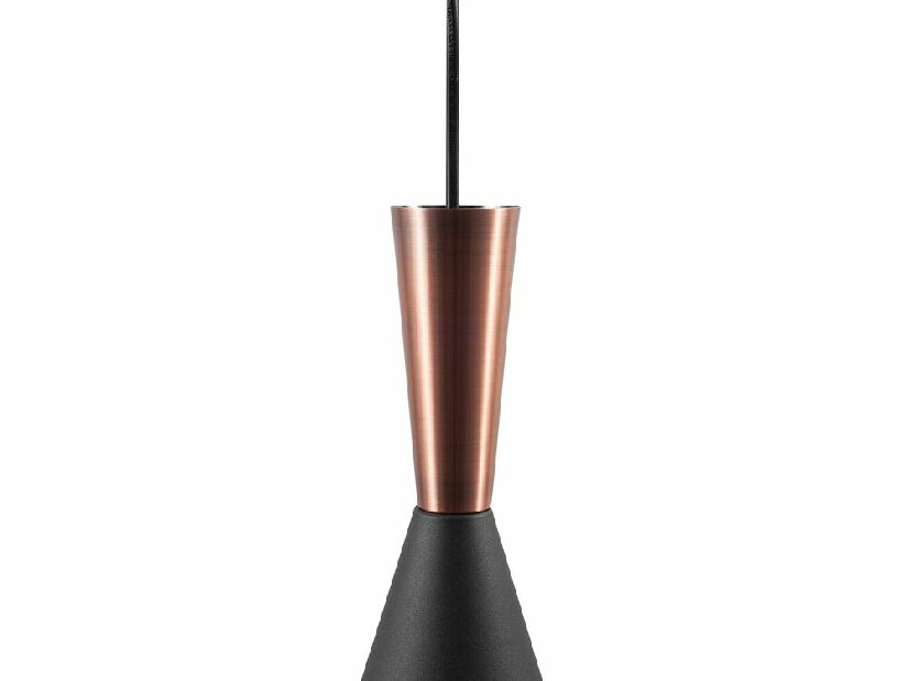 Závesná lampa Tagum (čierna a medená)