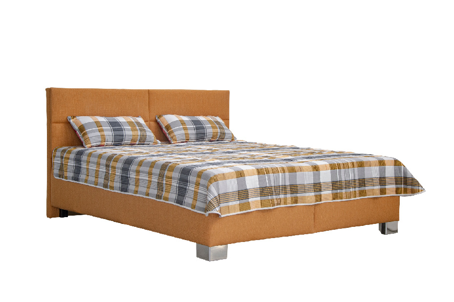 Manželská posteľ 180 cm Blanár Jersey (škoricová) (s roštom)