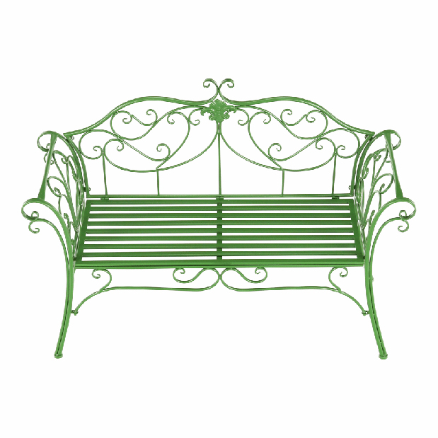 Záhradná lavička Entalia (zelená) *bazár