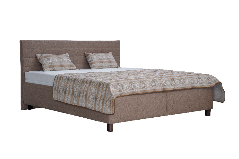Manželská posteľ 160 cm Blanár Mirka (hnedá) (s roštom)