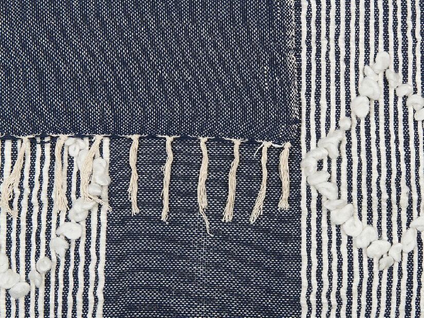 Deka 155x130 cm NILME (textil) (modrá)