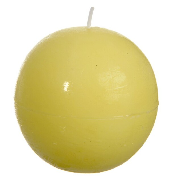 Sviečka Jolipa (9x9x9cm) (Žltá)