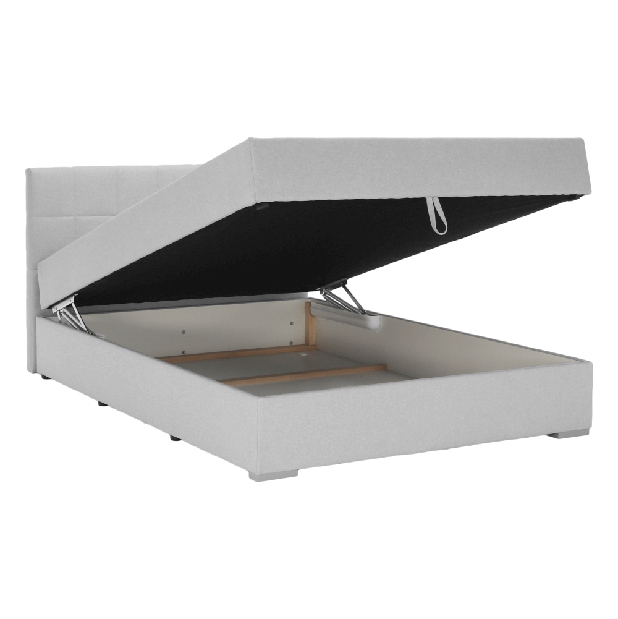 Jednolôžková posteľ Boxspring 120 cm Ferrati (sivohnedá)