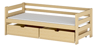 Detská posteľ 90 x 190 cm Erin (s roštom a úl. priestorom) (borovica)