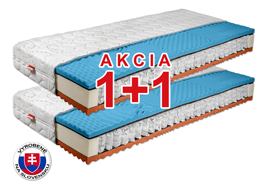 Taštičkový matrac Benab Fyzio Plus 2.0 200x80 cm (T3/T4) *AKCIA 1+1 *výpredaj