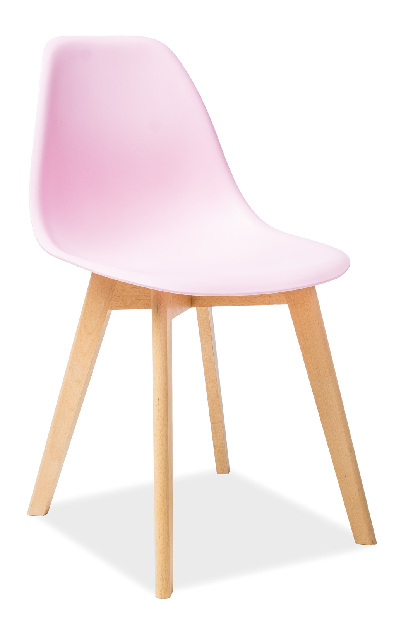 Jedálenská stolička Moris (ružová)