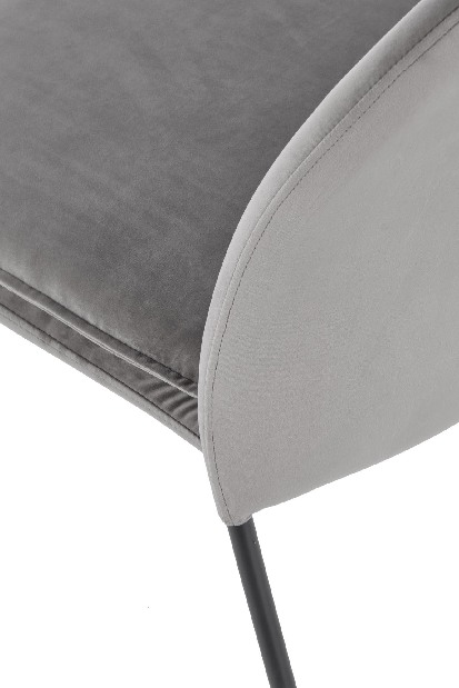 Jedálenská stolička Kemis (sivá + čierna)